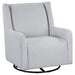 Serra Boucle Upholstered Swivel Glider Recliner Dove Grey - Walo Furniture