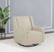 Serra Boucle Upholstered Swivel Glider Recliner Sandy Beige - Walo Furniture