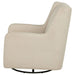 Serra Boucle Upholstered Swivel Glider Recliner Sandy Beige - Walo Furniture