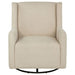 Serra Boucle Upholstered Swivel Glider Recliner Sandy Beige - Walo Furniture