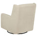 Serra Boucle Upholstered Swivel Glider Recliner Sandy Beige - Walo Furniture