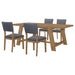 Sharon 5 - piece Rectangular Dining Table Set Brown - Walo Furniture