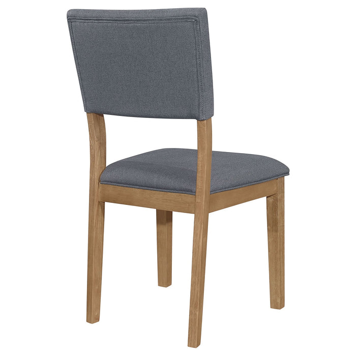 Sharon Fabric Upholstered Dining Side Chair Brown (Set of 2) - Walo Furniture