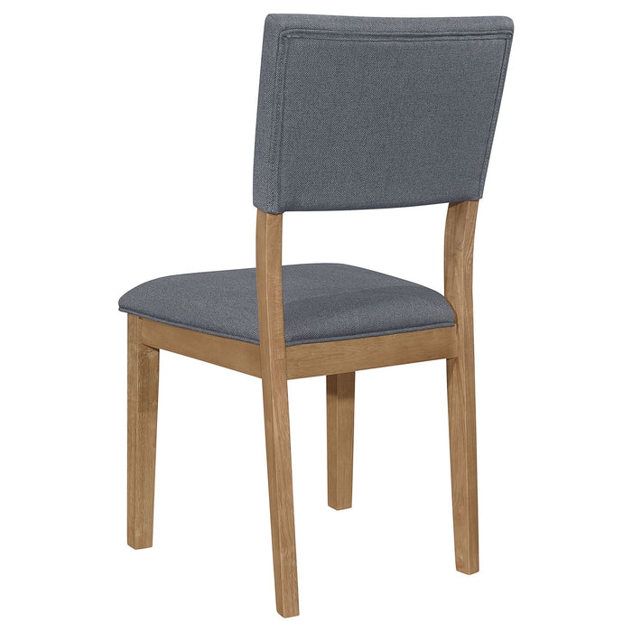 Sharon Fabric Upholstered Dining Side Chair Brown (Set of 2) - Walo Furniture