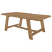 Sharon Rectangular 84 - inch Wood Trestle Dining Table Brown - Walo Furniture