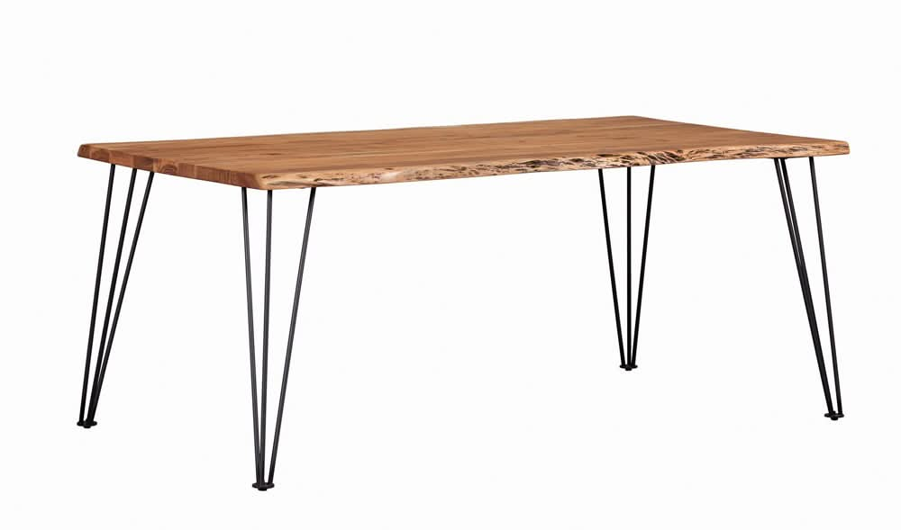 Sherman 71 - inch Live Edge Dining Table Natural Acacia - Walo Furniture