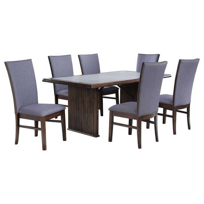 Sherwood 5 - piece Rectangular Dining Set Brown - Walo Furniture