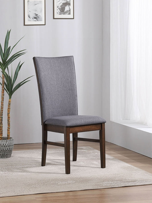 Sherwood Upholstered Dining Side Chair Grey (Set of 2) - Walo Furniture