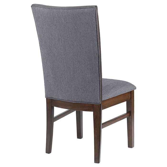 Sherwood Upholstered Dining Side Chair Grey (Set of 2) - Walo Furniture