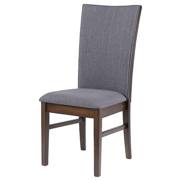 Sherwood Upholstered Dining Side Chair Grey (Set of 2) - Walo Furniture