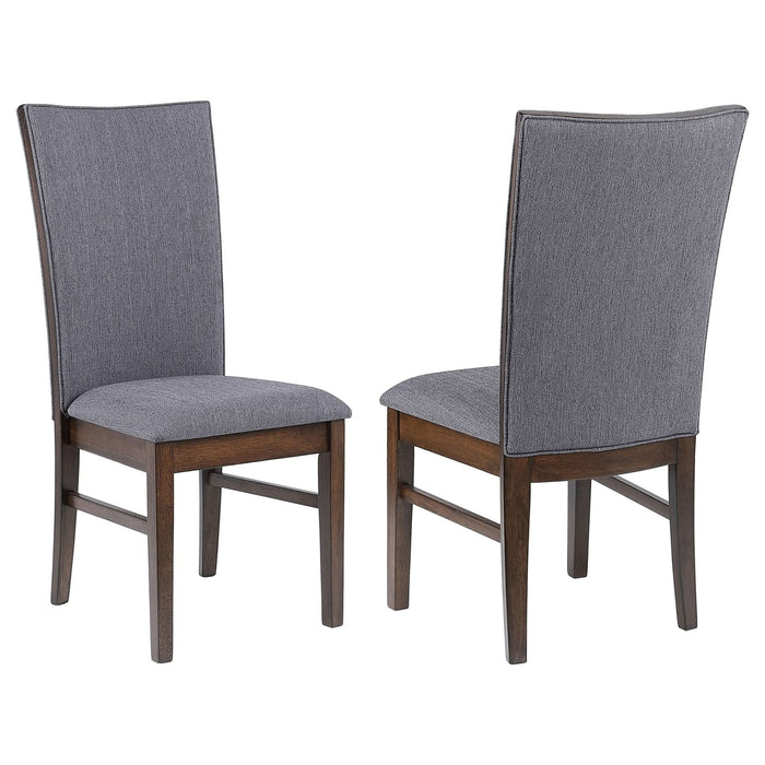 Sherwood Upholstered Dining Side Chair Grey (Set of 2) - Walo Furniture