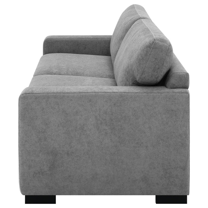 Simpson Upholstered Sofa Sleeper with Queen Mattress Grey - Walo Furniture