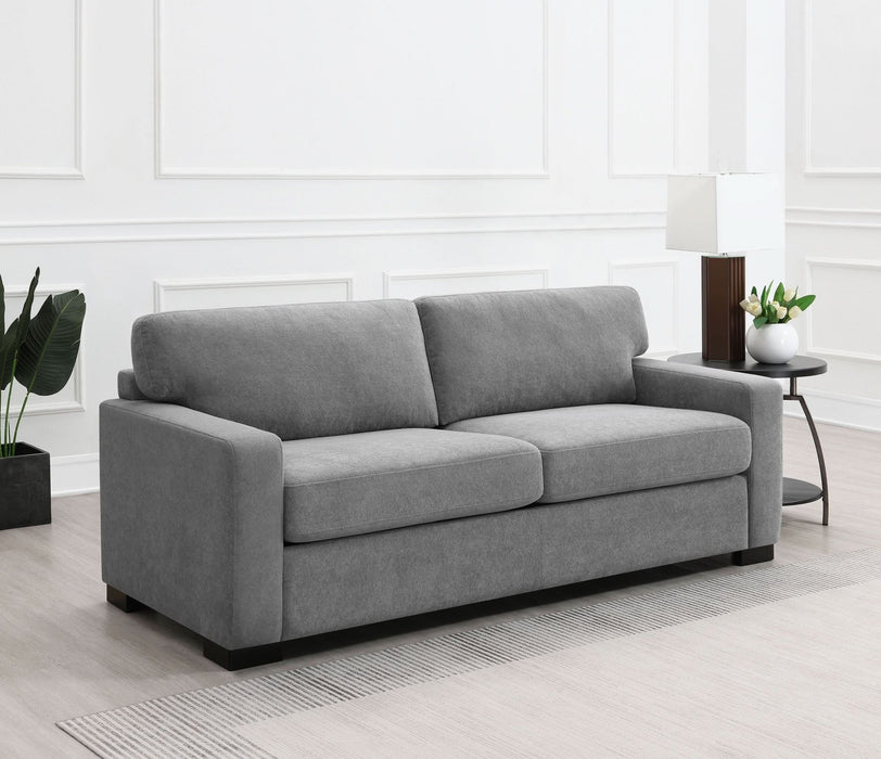 Simpson Upholstered Sofa Sleeper with Queen Mattress Grey - Walo Furniture