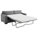 Simpson Upholstered Sofa Sleeper with Queen Mattress Grey - Walo Furniture