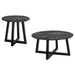 Skylark 2 - piece SmartTop Coffee and End Table Set Black - Walo Furniture