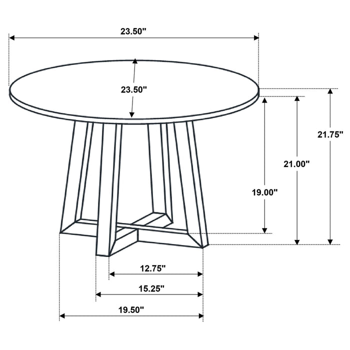 Skylark 2 - piece SmartTop Coffee and End Table Set Black - Walo Furniture