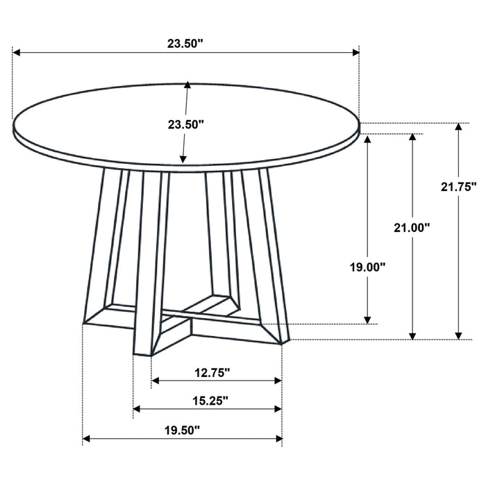 Skylark 3 - piece SmartTop Coffee and End Table Set Black - Walo Furniture