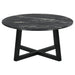 Skylark Round Marble - like SmartTop Coffee Table Black - Walo Furniture