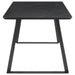 Smith 5 - piece Rectangular Ceramic Top Dining Table Set Black - Walo Furniture