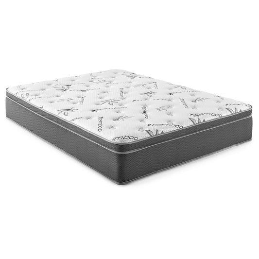 Sommet 13" California King Bamboo Euro Top Hybrid Mattress - Walo Furniture