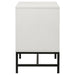 Sonora 2 - drawer Nightstand Bedside Table White - Walo Furniture