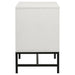 Sonora 2 - drawer Nightstand Bedside Table White - Walo Furniture