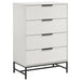 Sonora 4 - drawer Bedroom Chest White - Walo Furniture