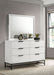 Sonora 6 - drawer Dresser with Mirror White - Walo Furniture