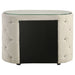 Sonya 2 - drawer Upholstered Nightstand Bedside Table Ivory - Walo Furniture