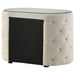 Sonya 2 - drawer Upholstered Nightstand Bedside Table Ivory - Walo Furniture