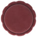 Sora Round Upholstered Ottoman Berry - Walo Furniture