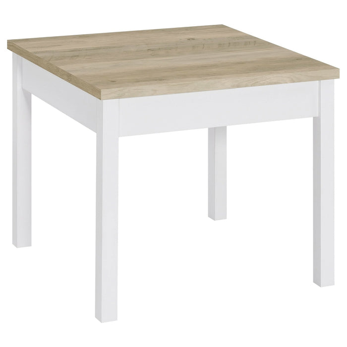 Stacie 3 - piece Coffee Table Set Distressed Pine and White - Walo Furniture