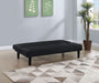 Stanford Upholstered Tufted Convertible Sofa Bed Black - Walo Furniture