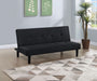 Stanford Upholstered Tufted Convertible Sofa Bed Black - Walo Furniture