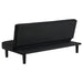 Stanford Upholstered Tufted Convertible Sofa Bed Black - Walo Furniture