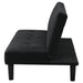 Stanford Upholstered Tufted Convertible Sofa Bed Black - Walo Furniture