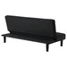 Stanford Upholstered Tufted Convertible Sofa Bed Black - Walo Furniture