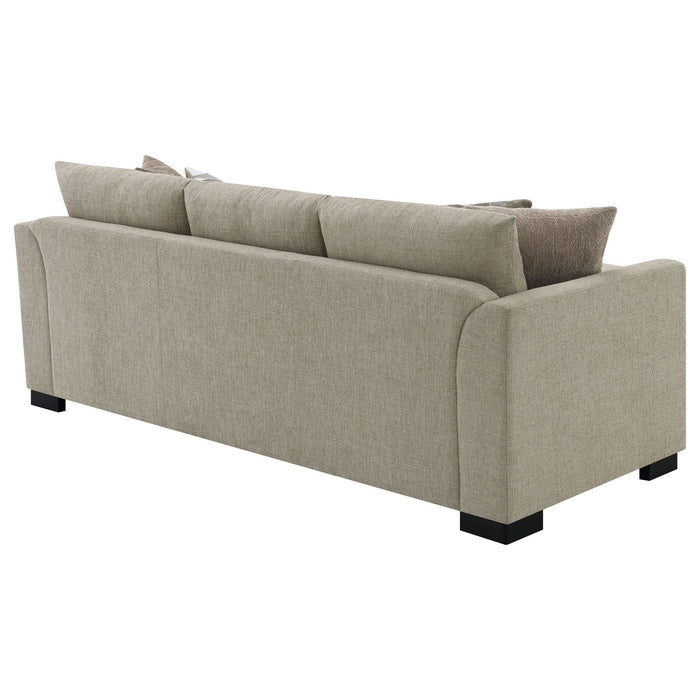 Storey Upholstered Sleeper Sectional Chaise Sofa Camel - Walo Furniture