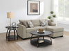 Storey Upholstered Sleeper Sectional Chaise Sofa Camel - Walo Furniture