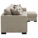 Storey Upholstered Sleeper Sectional Chaise Sofa Camel - Walo Furniture