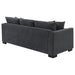 Storey Upholstered Sleeper Sectional Chaise Sofa Dark Grey - Walo Furniture