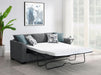 Storey Upholstered Sleeper Sectional Chaise Sofa Grey - Walo Furniture