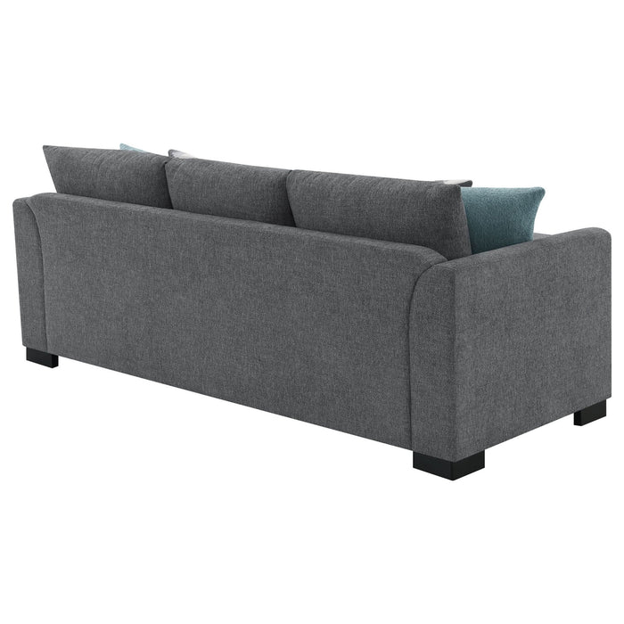 Storey Upholstered Sleeper Sectional Chaise Sofa Grey - Walo Furniture