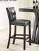 Alberton Leatherette Upholstered Bar Chair Black (Set of 2) - Walo Furniture 