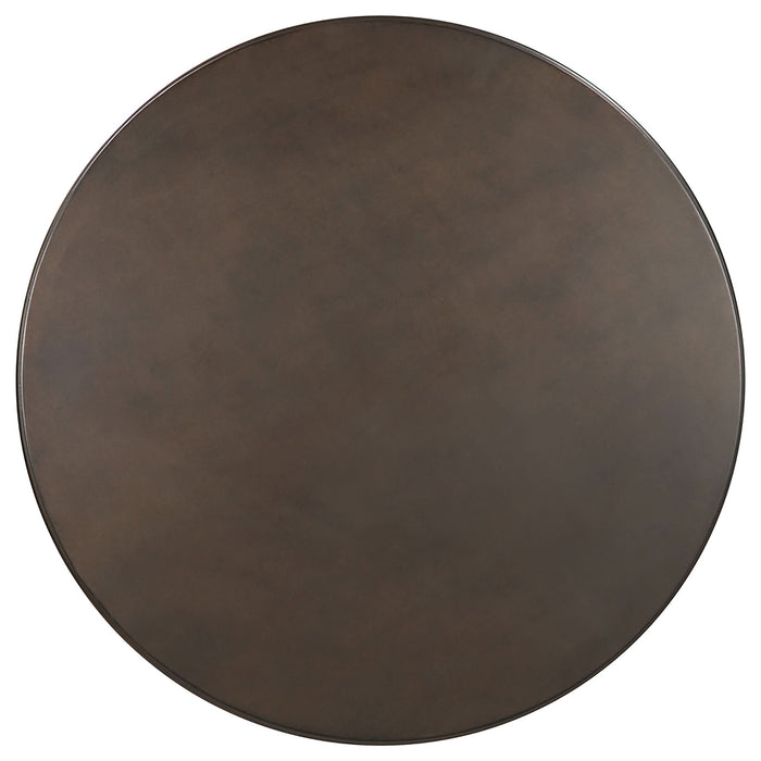 Oswego Round 30-inch Bistro Dining Table Bronze - Walo Furniture 