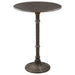 Oswego Round 30-inch Pub Height Bistro Bar Table Dark Russet - Walo Furniture 