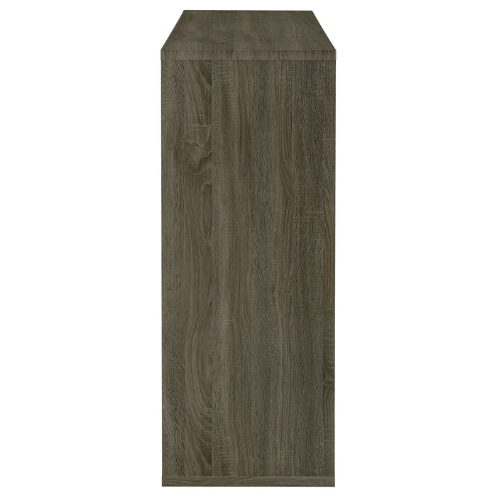 Prescott Rectangular Home Bar Table Weathered Grey - Walo Furniture 