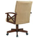 Marietta Upholstered Swivel Dining and Game Chair Tobacco - Walo Furniture 