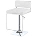 Alameda Adjustable Bar Stool Chrome and White - Walo Furniture 