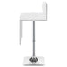 Alameda Adjustable Bar Stool Chrome and White - Walo Furniture 